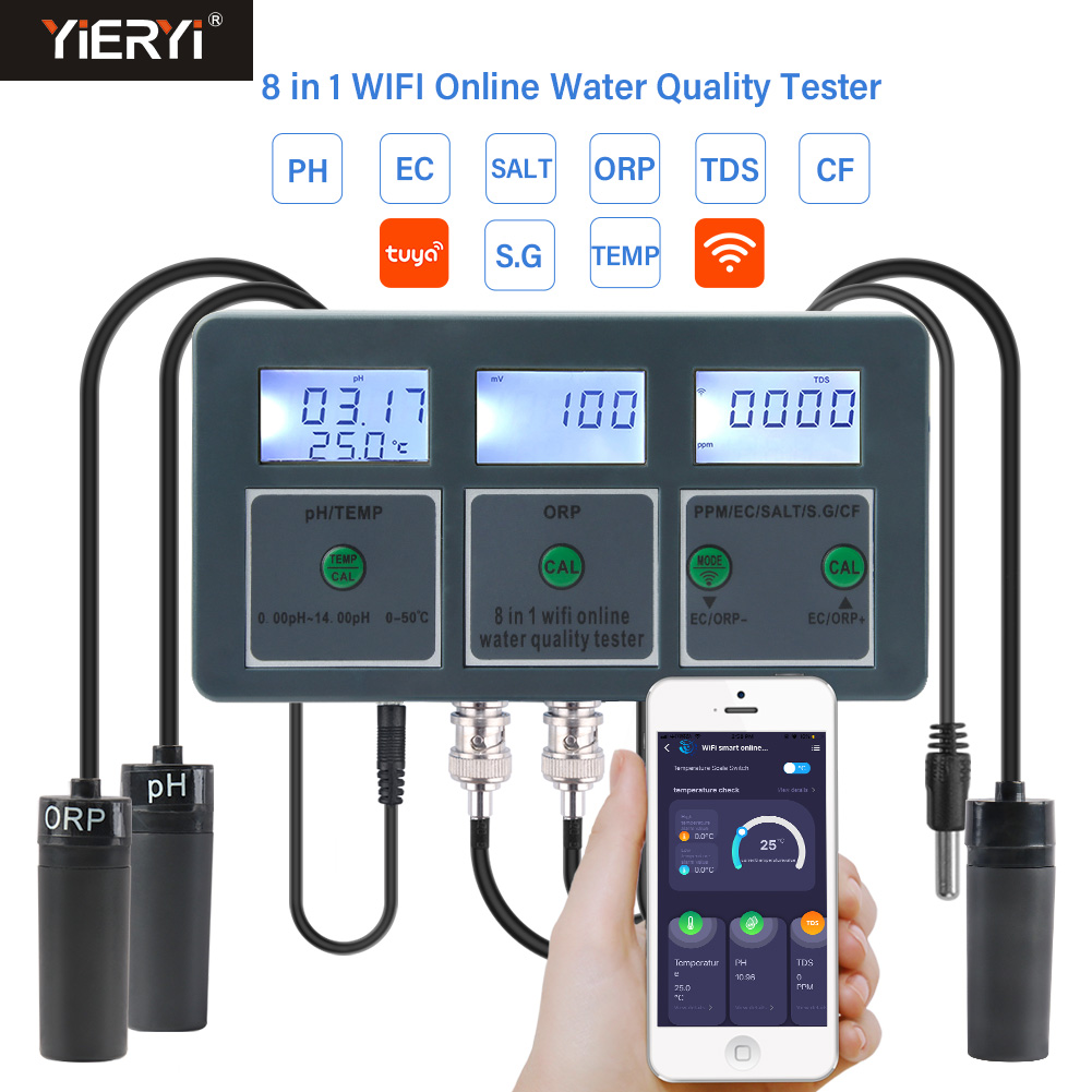 WiFi Tuya Smart PH Meter Data  - Ph Meter Digital Water Tester 评论和价格