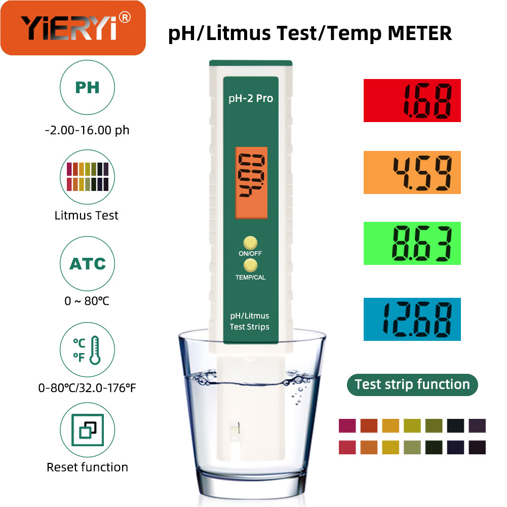 Yieryi Digital PH Meter with L - Ph Meter Digital Water Tester 评论和价格